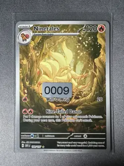 Ninetales 199/197 Illustration Rare Obsidian Flames Pokemon NM FREE SHIPPING - Image 3