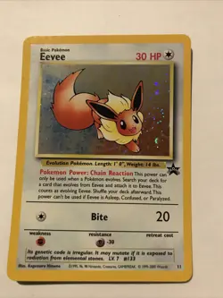Pokemon Eevee Wizards Black Star Promo 11 Holo Card - Image 1