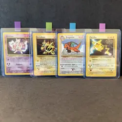 Pokemon 1999 The First Movie Black Star Promo Card Set Of 4 - Image 1