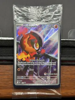 Charcadet 022 POKEMON CENTER STAMP SEALED PROMO BLACK STAR Phantasmal Flames ETB - Image 3