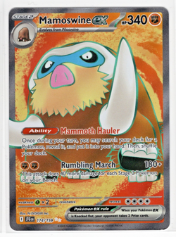 2025 Pokemon TCG Scarlet & Violet Journey Together #174/159 Mamoswine EX UR - Image 1