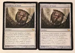 2x MTG Magic The Gathering Shadowmoor Cauldron of Souls #248 LP Rare - Image 1