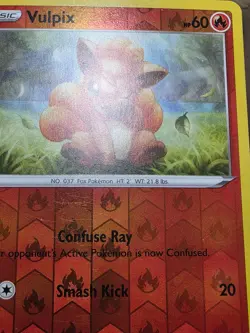 LP VULPIX 024/192 COMMON REBEL CLASH POKEMON REVERSE HOLO - Image 5