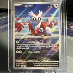 Delibird 152/132 Illustration Rare Mega Evolution Pokemon TCG NM IR - Image 1