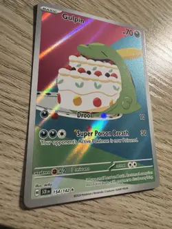 Pokemon TCG Gulpin 154/142 Stellar Crown Illustration Rare Card in NM Condition - Image 2