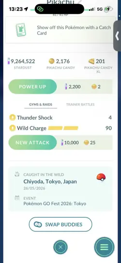Pokemon Go Shiny Pikachu Team Mystic Cap Tokyo Go Fest - Image 2