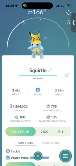 Pokemon Go Shiny Squirtle Pikachu Hat - Image 1