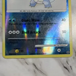 Pokemon Wartortle Secret Wonders Reverse Holo Uncommon Stage 1 75/132 2007 - Image 4