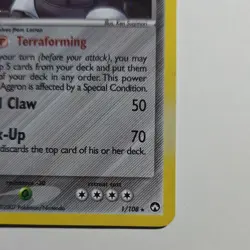 Pokemon TCG Aggron Holo Rare EX Power Keepers 1/108 2007 Stage 2 110 HP English - Image 4