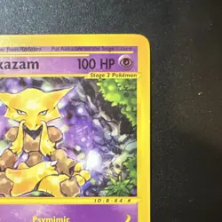 Pokemon TCG Alakazam 33/165 Expedition Base Set Holo Rare 2002 - Image 2