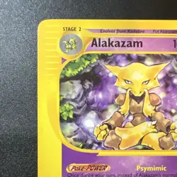 Pokemon TCG Alakazam 33/165 Expedition Base Set Holo Rare 2002 - Image 3