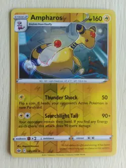Pokemon Chilling Reign Ampharos Reverse Holo 049/198 - Image 1