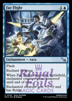 Fae Flight 4x FOIL MTG Murders at Karlov Manor MKM Uncommon MINT blue - Image 1