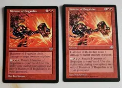 2 Hammer of Bogardan Mirage Regular MP Moderately Played MTG - Image 1