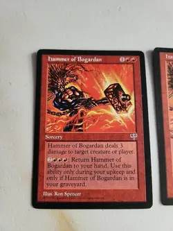 2 Hammer of Bogardan Mirage Regular MP Moderately Played MTG - Image 2