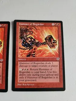 2 Hammer of Bogardan Mirage Regular MP Moderately Played MTG - Image 3