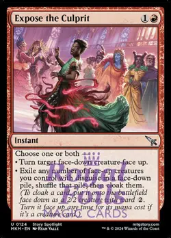 Expose the Culprit 4x FOIL MTG Murders at Karlov Manor MKM Uncommon MINT red - Image 1