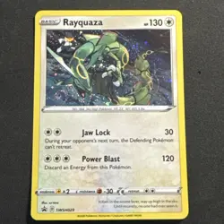 Rayquaza Holo Pokemon Sword & Shield Black Star #SWSH029 #10 Swirl!! - Image 2