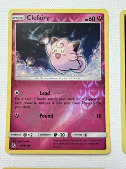 Pokemon Clefairy Reverse Holo Lot 4 NM/M Hidden Fates Evolutions Pastel Gallery - Image 3