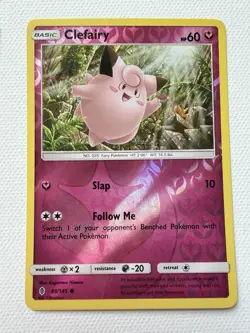 Pokemon Clefairy Reverse Holo Lot 4 NM/M Hidden Fates Evolutions Pastel Gallery - Image 5