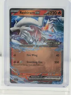 Pokemon Reshiram EX 030/159 Sv09 Journey Together Holo Double Rare 220 HP Engli… - Image 1