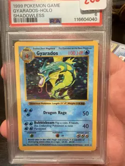 Wizards of the Coast 1999 Pokemon Gyarados Holo Shadowless 6/102 PSA 6 - Image 1