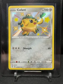 Cufant SV090/SV122 Shiny Vault Holo Pokemon 2021 Shining Fates - NM - Image 1