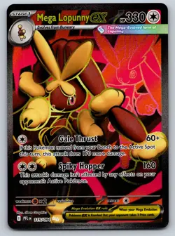 Mega Lopunny ex 115/094 Ultra Rare Phantasmal Flames Pokemon Near Mint - Image 1