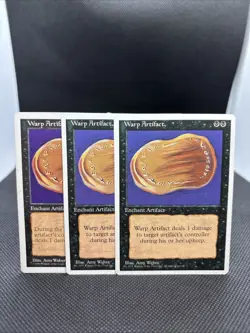 ***Warp Artifact x3***MTG Rare Fourth & Fifth Edition - Image 1