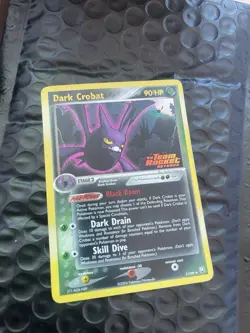 Dark Crobat Reverse Holo Stamped Team Rocket #3 Pokemon - Image 1