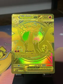 Mega Charizard X ex - Mega Hyper Rare 130/094 Phantasmal Flames Pokemon TCG - Image 1