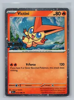 Victini (Black Bolt Stamped) 012/086 Holo Pokemon NM - Image 1