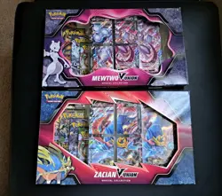Pokemon V-Union Special Collection Boxes Mewtwo & Zacian Brand New Open Boxes. - Image 1