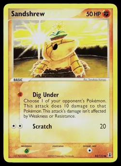 Sandshrew 82/113 Common Delta Species Pokemon Lightly Played - Image 1