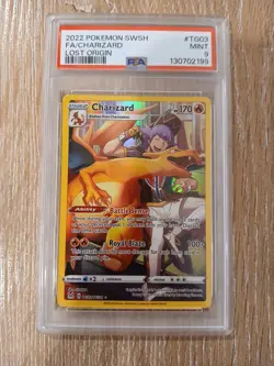 Pokemon Lost Origin Charizard Full Art TG03/TG30 PSA 9 - Image 1