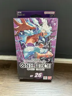 NEW! One Piece Purple/Black Monkey.D.Luffy Starter Deck [ST-26] English SEALED - Image 1