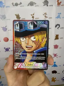 One Piece TCG Sabo Alternate Art Leader OP13 Carrying On His Will - Nm - english - Image 1