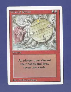 1994 Magic the Gathering - Wheel of Fortune - Sorcery - Revised MTG - Image 1