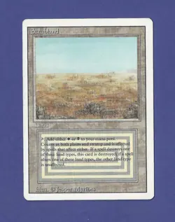 1994 Magic the Gathering - Scrubland - Land - Revised MTG - Image 1