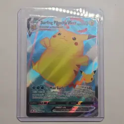 Pokemon Pikachu TCG Surfing VMAX Full Art Celebrations Card 009/025 NM Condition - Image 1