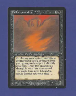 1994 Magic the Gathering - Hell's Caretaker - Summon - Legends MTG - Image 1