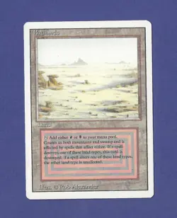 1994 Magic the Gathering - Badlands - Land - Revised MTG - Image 1