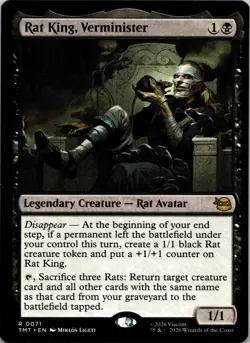 Rat King, Verminister 0071 Teenage Mutant Ninja Turtles Magic: The Gathering NM - Image 1