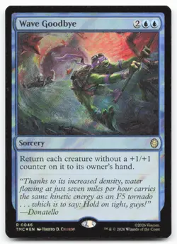 Wave Goodbye (Surge Foil) 46 Commander: Teenage Mutant Ninja Turtles NM R Foil - Image 1