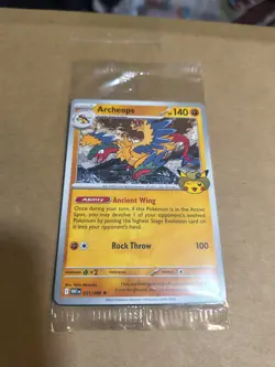 Pokemon Chicago Field Museum Fossil Exhibit Archeops Promo SEALED w/store ticket - Image 1