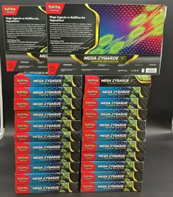 Lot of (24) Pokemon TCG Mega Zygarde EX Premium Collection Box 192 Total Packs - Image 2
