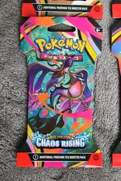 Pokemon TCG Mega Evolution Chaos Hanger Blister Packs ,× 4 Complete Art Set - Image 3