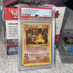 1999 Pokemon Base Set Shadowless Charizard Holo #4 PSA 1 – Iconic Vintage Grail - Image 1