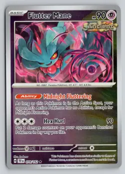 FLUTTER MANE 078/162 RARE TEMPORAL FORCES POKEMON REVERSE HOLO NM - Image 1