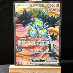 Pokemon TCG Sandy Shocks ex 228/182 Paradox Rift Ultra Rare Holo NM - Image 1